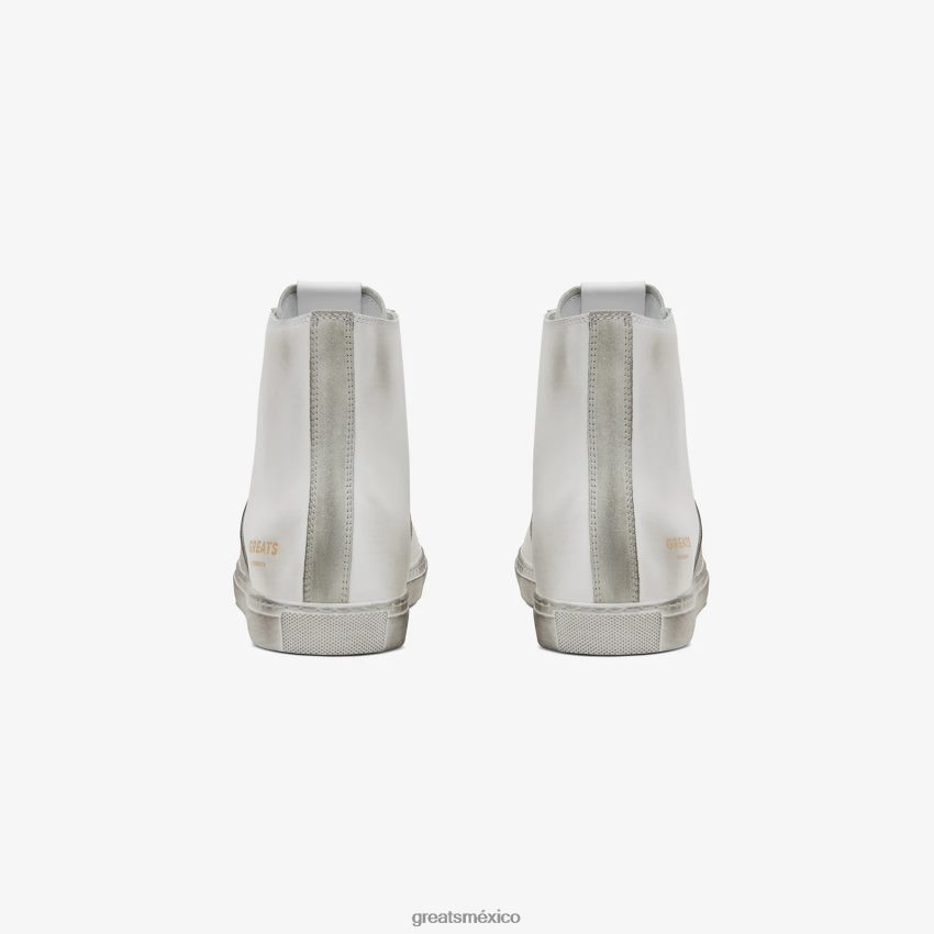 el reinado alto 8H082D109 GREATS blanco zapatos
