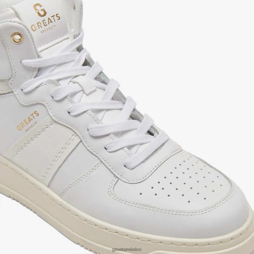 el st. james alto 8H082D112 GREATS blanco zapatos