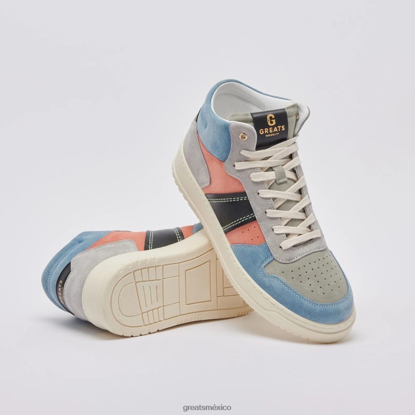 el st. james mediados 8H082D117 GREATS azul vintage zapatos