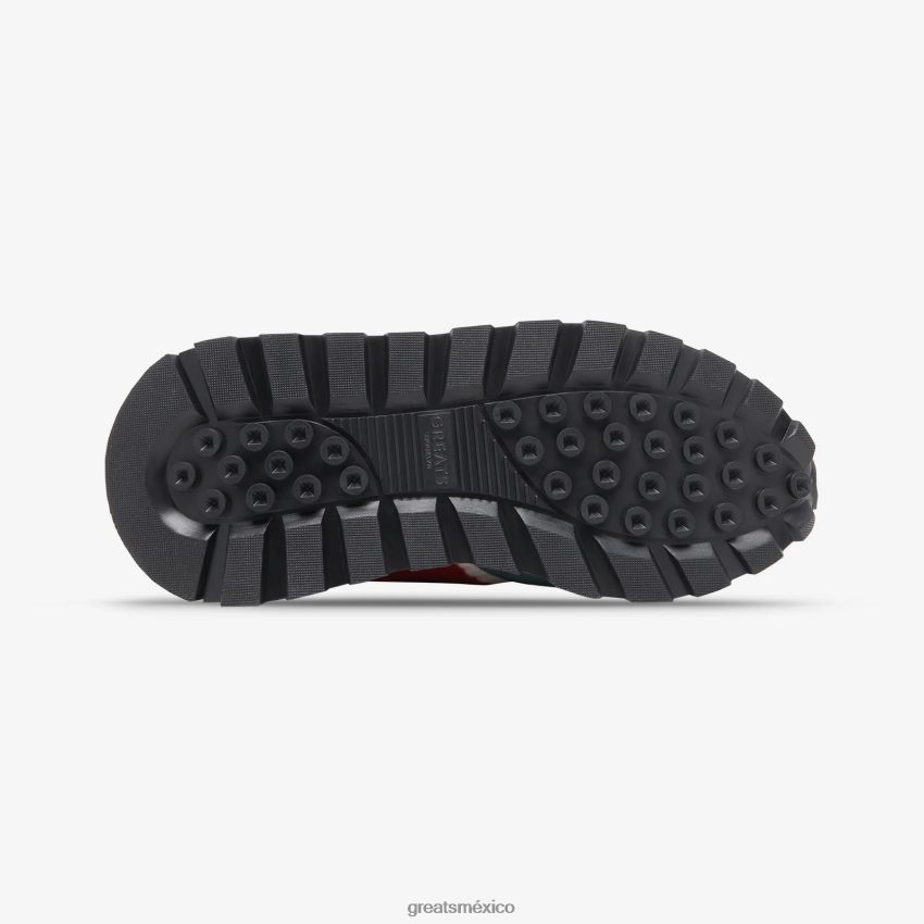 el corredor de punto verde 8H082D138 GREATS blanco azul zapatos