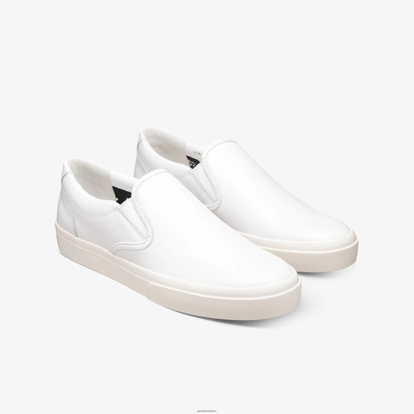 el cuero wooster 8H082D71 GREATS blanco zapatos