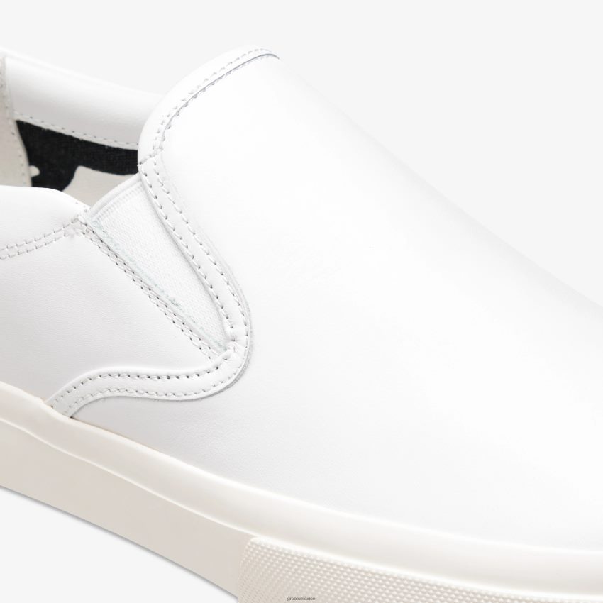 el cuero wooster 8H082D71 GREATS blanco zapatos