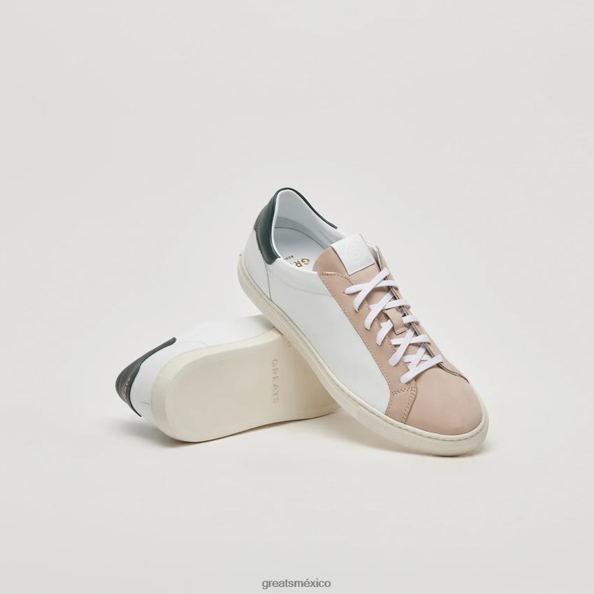 el Reino 8H082D27 GREATS blanco verde zapatos