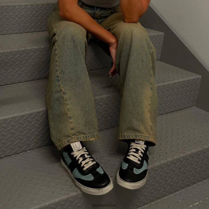 el charlie angustiado 8H082D140 GREATS azul múltiple zapatos