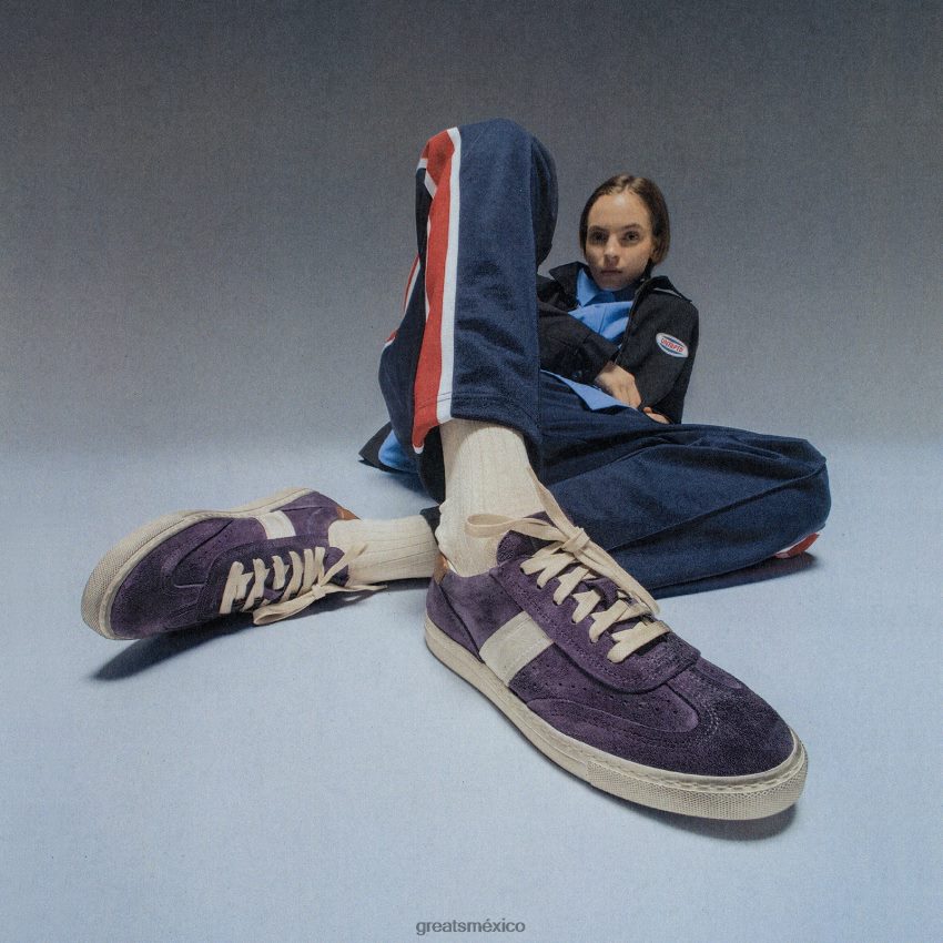 el charlie angustiado 8H082D142 GREATS morado multicolor zapatos