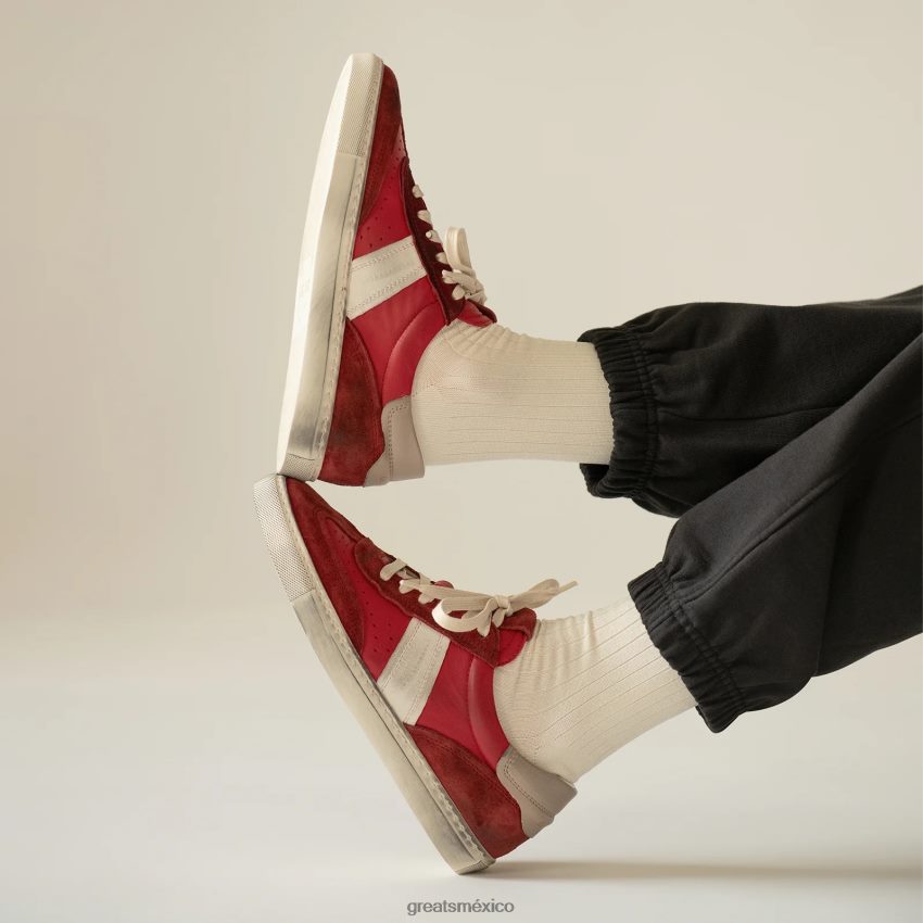 el charlie angustiado 8H082D143 GREATS rojo zapatos