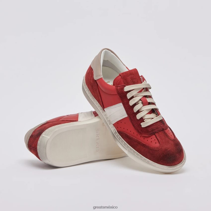 el charlie angustiado 8H082D143 GREATS rojo zapatos