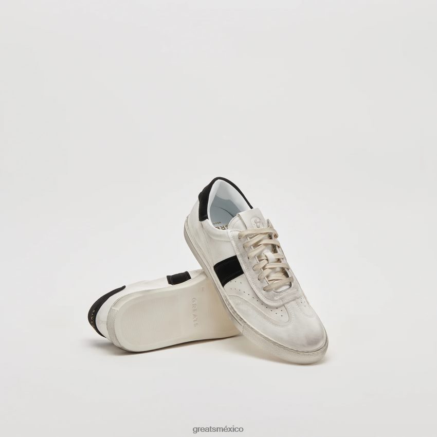 el charlie angustiado 8H082D33 GREATS blanco negro zapatos