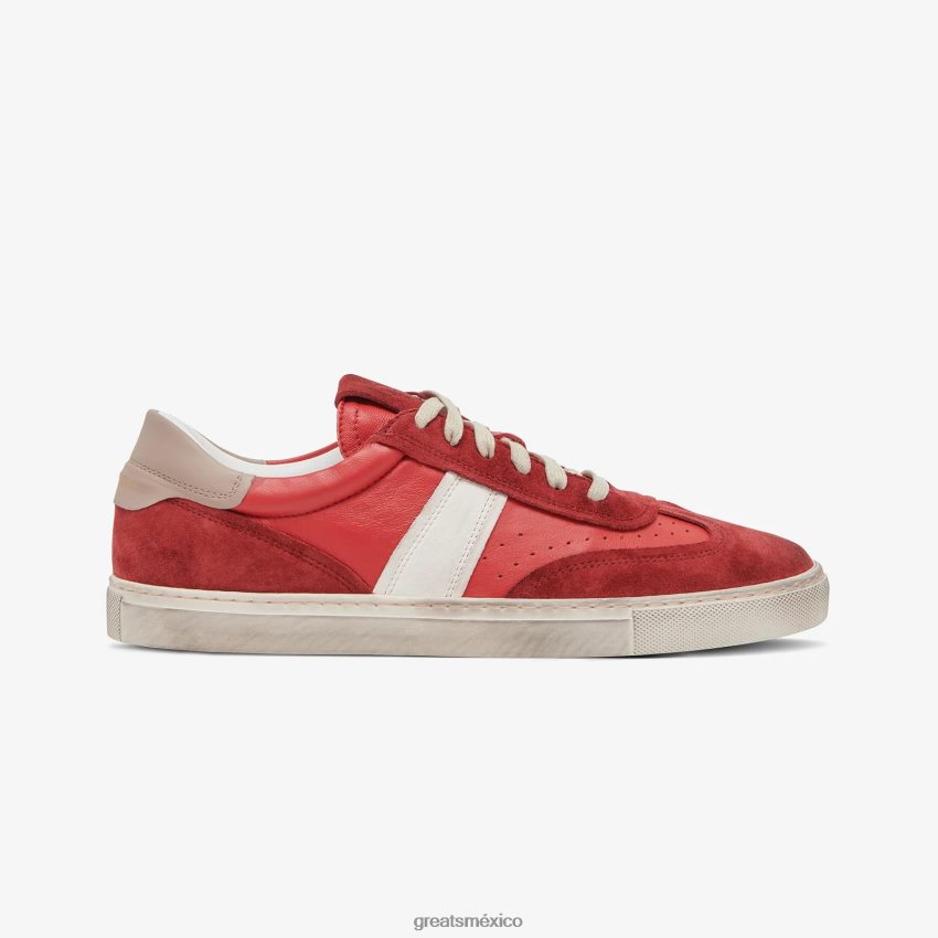 el charlie angustiado 8H082D44 GREATS rojo zapatos