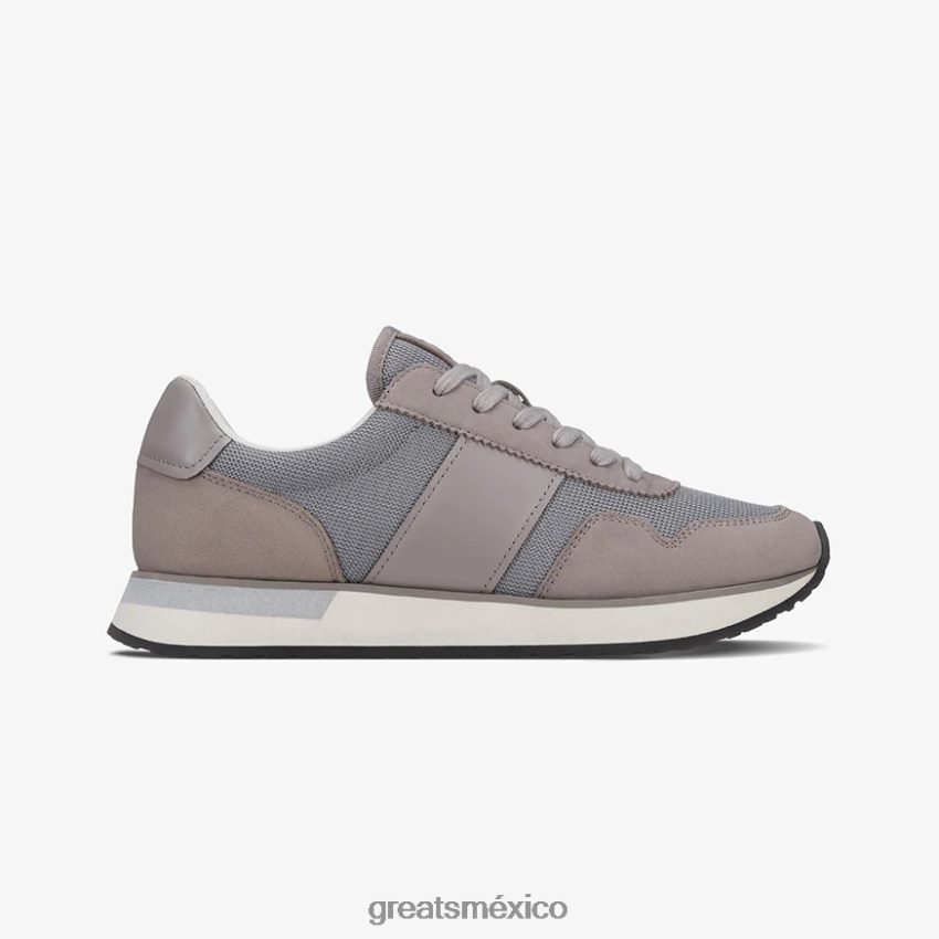el mccarren 8H082D59 GREATS gris ceniza zapatos