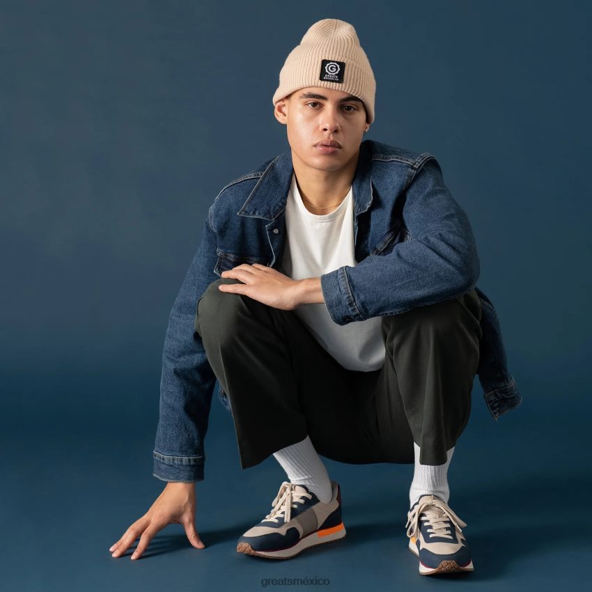 el mccarren 8H082D61 GREATS azul marino multicolor zapatos