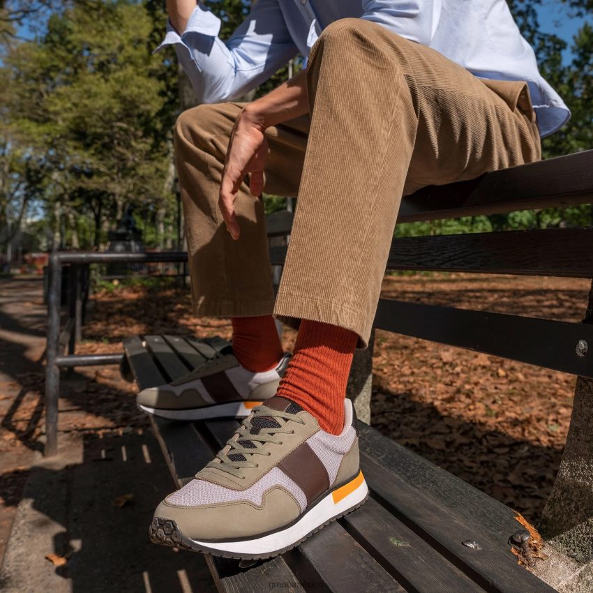 el mccarren 8H082D62 GREATS oliva multi zapatos