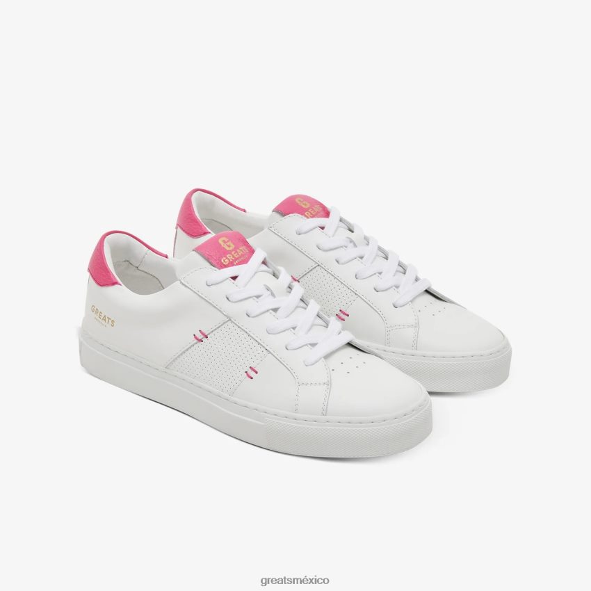 el real 2.0 8H082D127 GREATS blanco rosa neón zapatos