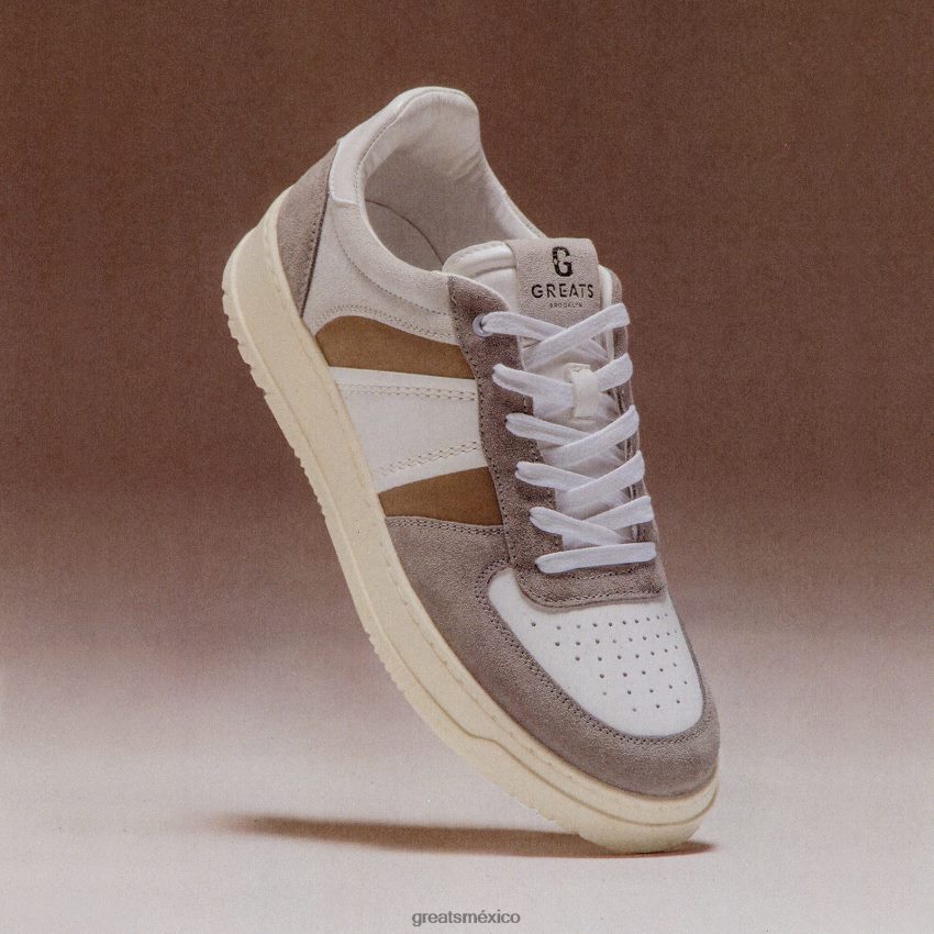 el st. james bajo 8H082D56 GREATS marrón gris zapatos