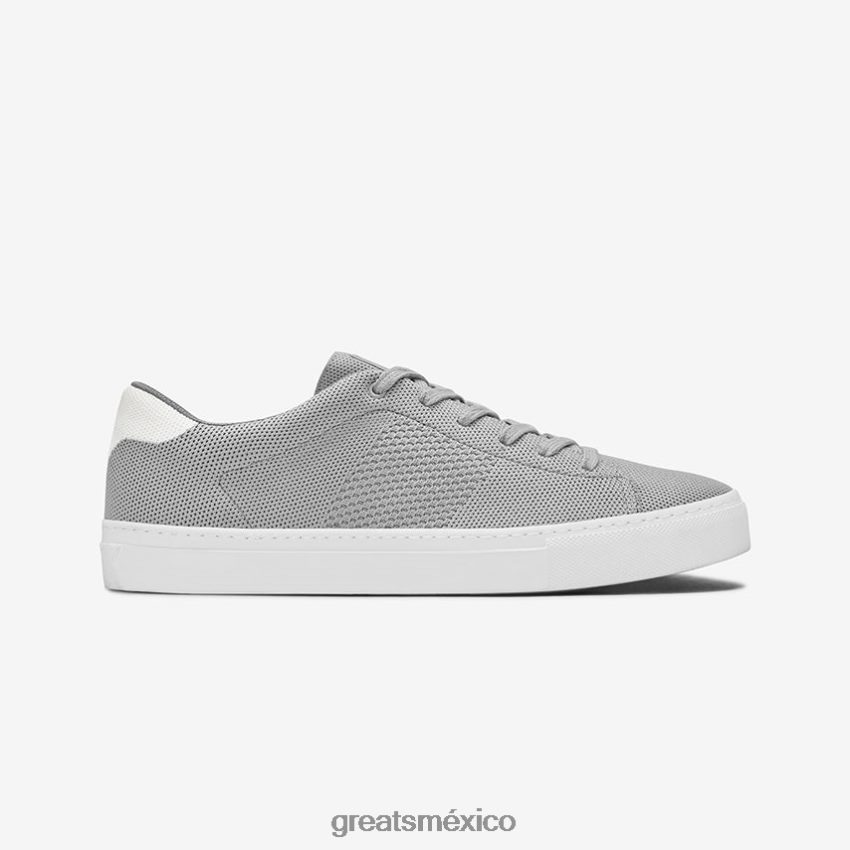 el tejido real 8H082D51 GREATS gris blanco zapatos
