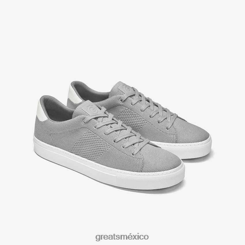 el tejido real 8H082D51 GREATS gris blanco zapatos