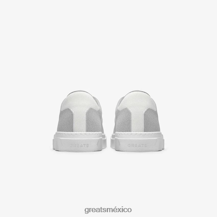 el tejido real 8H082D51 GREATS gris blanco zapatos