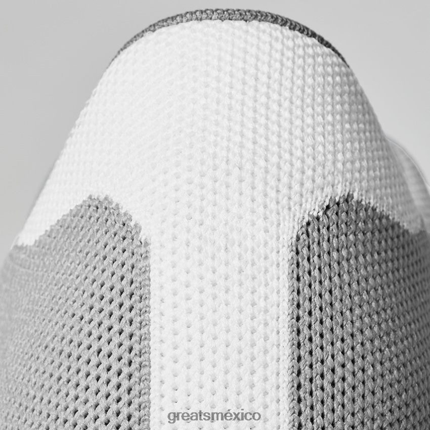 el tejido real 8H082D51 GREATS gris blanco zapatos