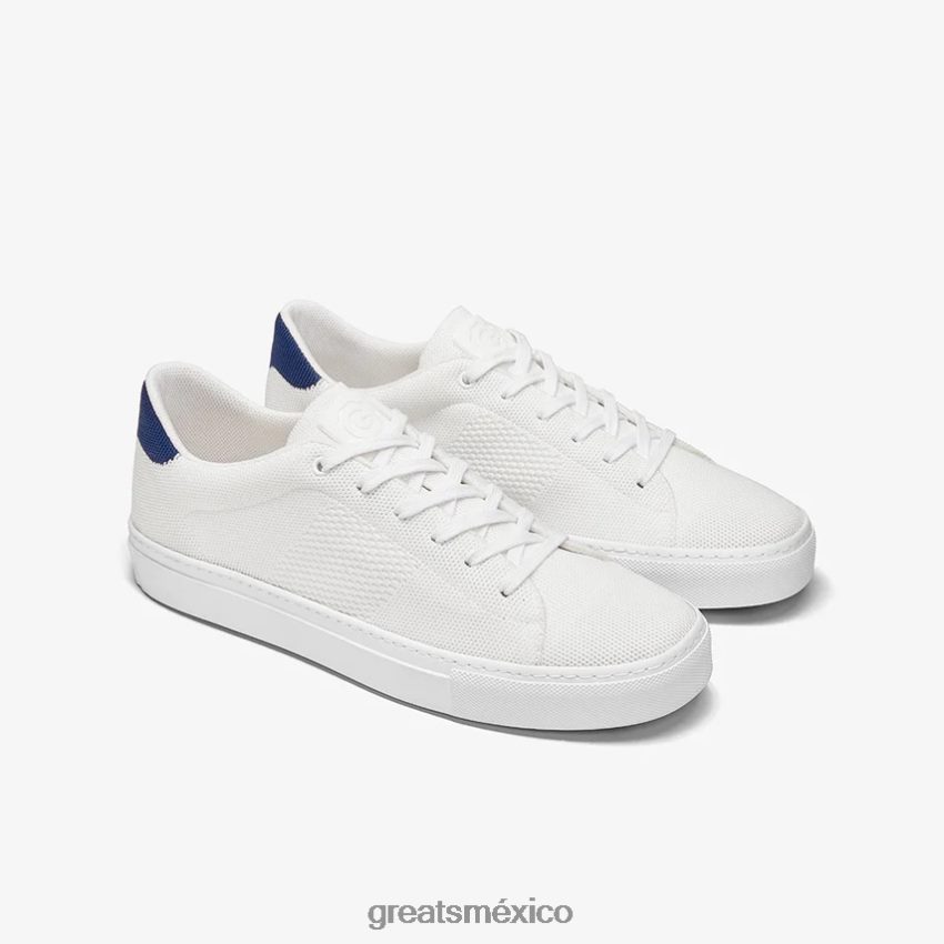el tejido real 8H082D53 GREATS naval Blanca zapatos