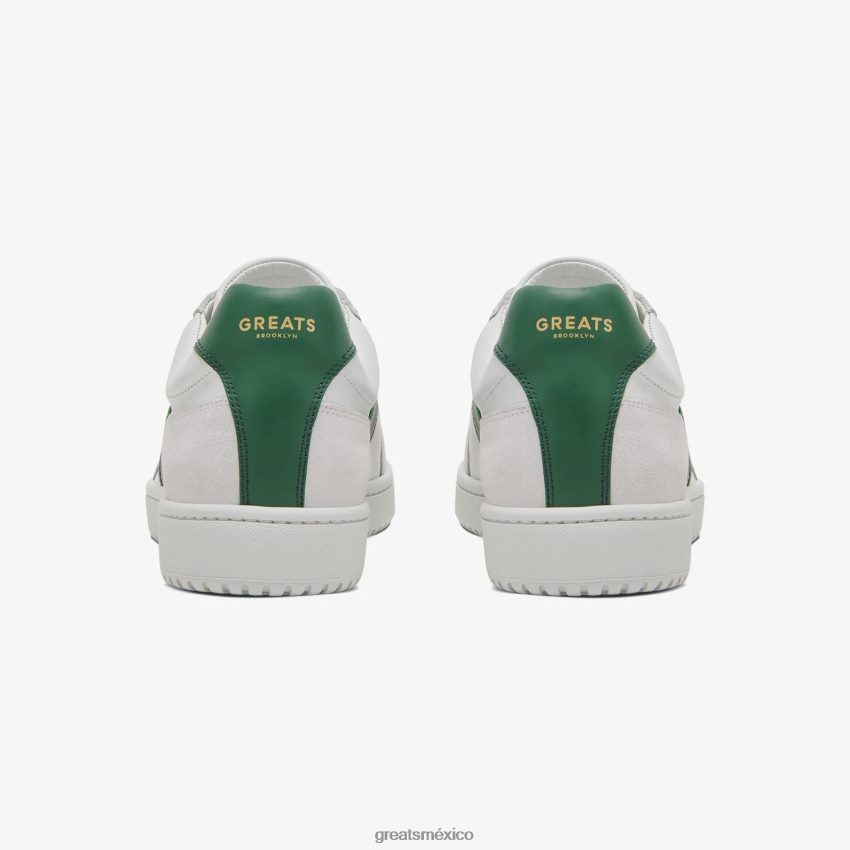 la zapatilla gat 8H082D22 GREATS blanco verde zapatos
