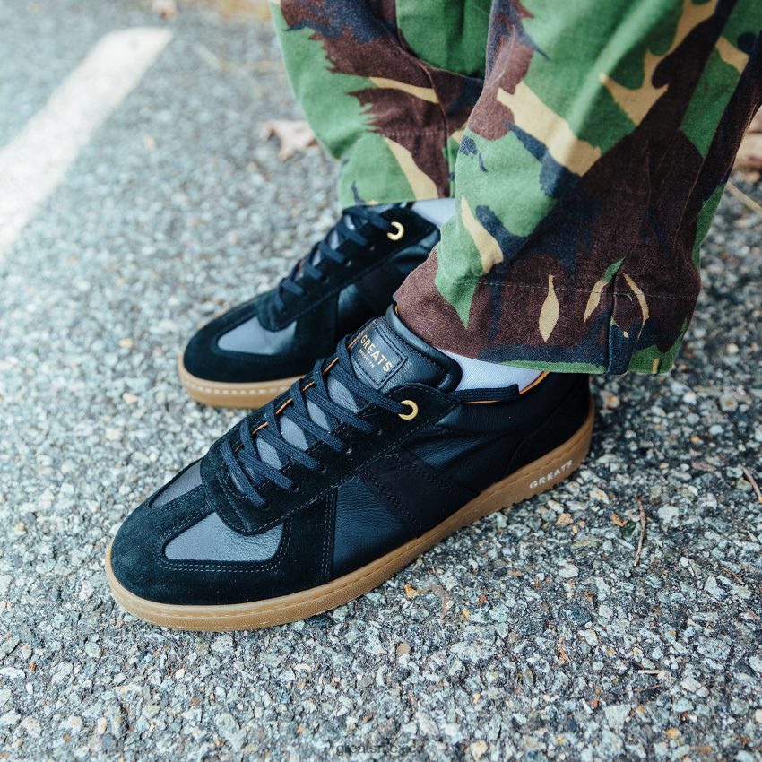 la zapatilla gat 8H082D36 GREATS chicle negro zapatos